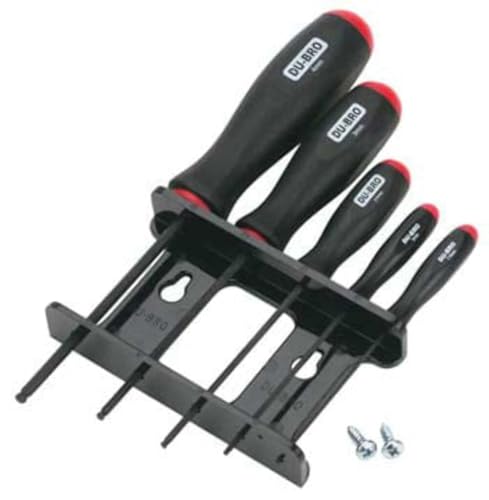 Du-Bro 706 5 Piece Metric Ball Driver Set With Holder - style: 5 Piece Metric Ball Driver Set With Holder
