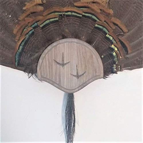 Weathered Wood Carved Track Turkey Mounting Kit -01