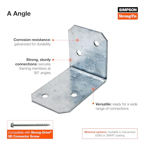 Simpson Strong-Tie A34SS 1-7/16 in. x 2-1/2in. Stainless-Steel Framing Angle