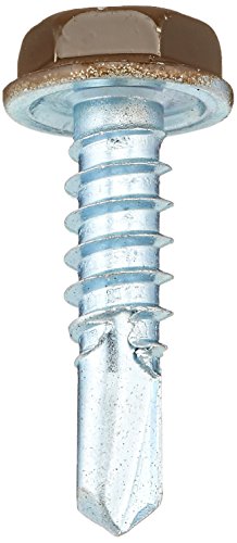 The Hillman Group 560397 10-Inch x 3/4-Inch Washer Head Self Drilling Screw with Painted Head, 100-Pack