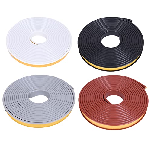 U-Shape Edge Banding, 16.4ft Self Adhesive Veneer Edging,TPE Flexible Furniture Edge Protector for Cabinet Repair Furniture Restoration (17MM, White) - size: 17MM, style: White