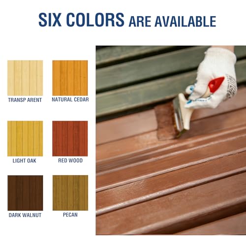 Advanced Wood Stain & Sealer, (Dark Walnut, 32oz/1Kg), Enhances Wood Grain, Waterproof, Flexible, Crack Resistant, Weather Resistant, Non-Toxic Environmentally Friendly - color: Dark Walnut, size: 32 oz