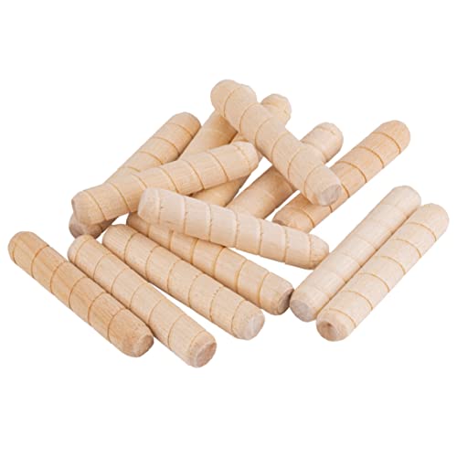 Spiral Grooved Hardwood Dowel Pins | 3/8" X 2" | Pack of 50 Approx. | Wooden Furniture Dowel Pins for Strong Connection | Furniture Making, Refurbishing or Crafts | UA-620-W - size: 3/8" X 2"