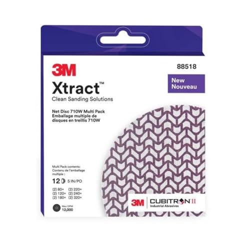 3M Xtract Cubitron II Net Disc, 710W, Multi-Grade, 5 in x NH, Die 500X - size: 5 in, Assorted Grits