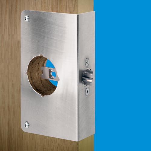 Prime-Line MP9452 Lock & Door Reinforcer, 1-3/8 x 2-3/4 in, Stainless