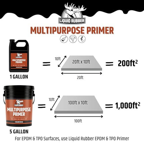 Liquid Rubber Multipurpose Primer for Concrete, Wood, Metal, 1 Quart - size: 32 Fl Oz (Pack of 1)