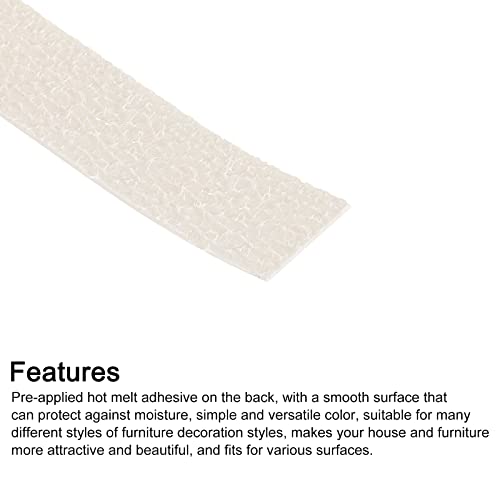 uxcell Edge Banding, 3/4 inch x 49.2ft Pre-Glued Wood Veneer Edging Iron-on Flexible Edge Banding for Cabinet Repair Furniture Restoration, Oak - size: 3/4 Inch x 49.2ft