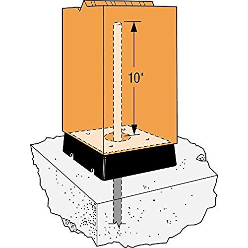 Simpson Strong Tie CPS4 4X Composite Plastic Standoff 25-per Box