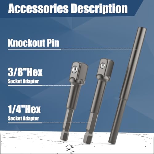 GIREORAN Upgrade Bolt Extractor Kit, Stripped Bolt Extractor Socket Set