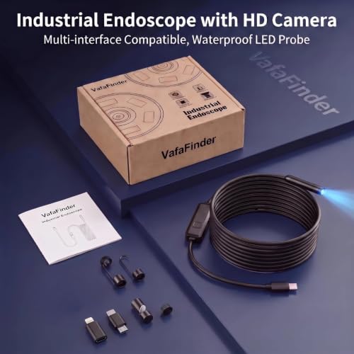 Borescope Camera, 16.4FT Single Lens for iOS and Android - size: 16.4FT-SL