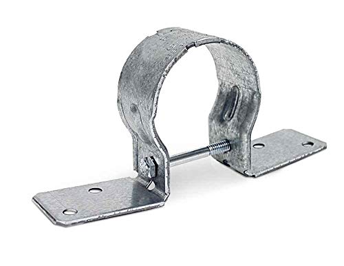 Simpson Strong-Tie PGT2A PGT Pipe Grip Tie - for 2 in. Pipe, 14-Gauge Zinc Galvanized Steel Construction, Provides Solid Wood Rail to Metal Post Connection