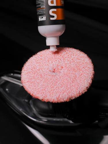Buffing Polishing Pads, SPTA 6 Inch 150mm Body Repair Polishing Pad Set Made for 6 Inch Backing Plate, 6 Pcs Buffing Pads with Sponge, Wool and Micro-Fiber Pad Set for Car Detailing polishing Buffing - size: 6 Inch (150mm)