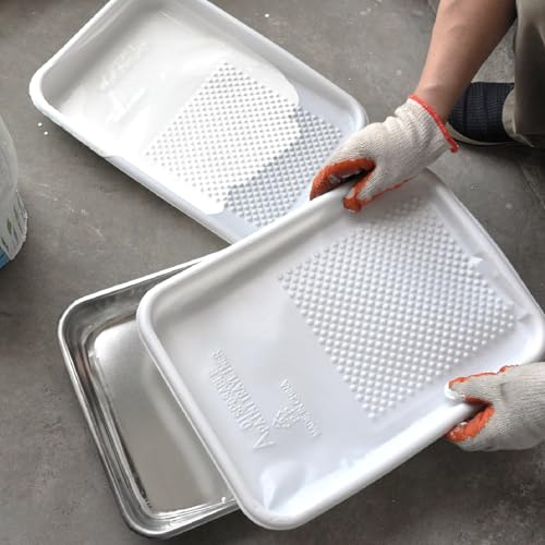 Great Andrew 7 Inch Deck Stain Paint Brush + 21 Pcs Paint Tray Liners