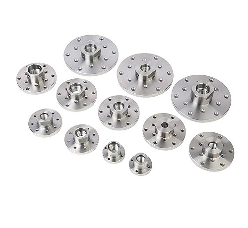4" Wood Lathe Steel Faceplate, 1”x8TPI Spindle Thread Woodworking Machine Chuck Face Plate