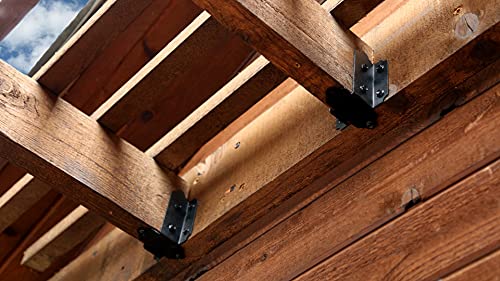OZCO Laredo Sunset Joist Hanger, 2in x 6-8in, 6 Pack, Black