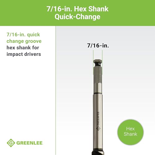 Greenlee 66PT-3/4 Nail Eater Bit with Self-Feeding Screw Point, 3/4 x 18 Steel Nail Eater Drill Bit with 7/16" Hexagonal Shank - size: 3/4-Inch