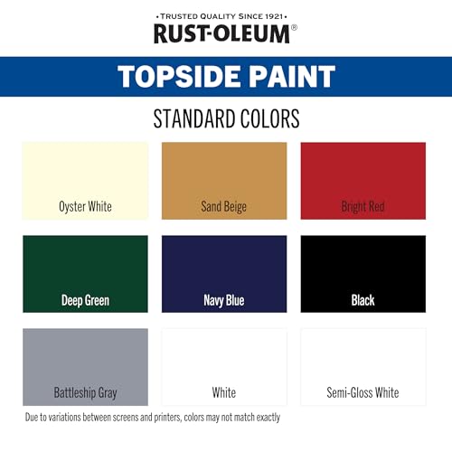 Rust-Oleum Marine Navy Blue Topside Boat Paint - color: Navy Blue, size: 32 Fl Oz (Pack of 4)