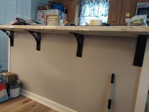 12 inch x 10 inchHeavy Duty Shelf Brackets , Metal Mantel Brackets (Set of 2) Fireplace Mantel Brackets - Countertop Support , Max Load 1100 Lbs (12 ‘’ x 10’‘) - size: 12 inch x 9.95 inch
