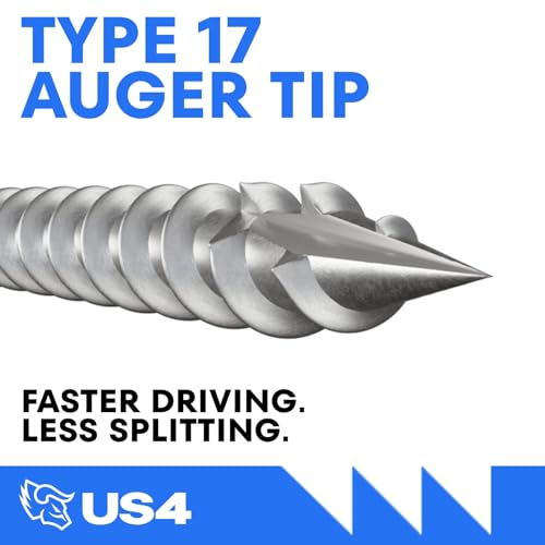 US4 - #10 x 3-1/8" Flat Head Screws Stainless Steel | Stainless Steel Wood Screws | T25 Star Drive | Self-Drilling Screws for Framing, Subflooring & Decking | 316 SS (100, #10 x 3.125 Inches) - size: #10 x 3-1/8"