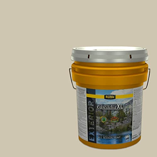 Rodda Paint CASCADIA XL Exterior Satin Paint & Primer in One, 5-Gallon, Cantera - color: Cantera, size: 640 Fl Oz (Pack of 1)