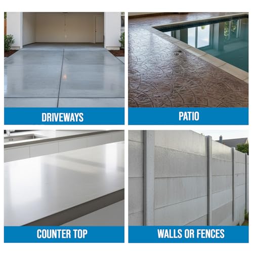 Rain Guard Concrete Sealer 5 Gallon | Ready to Use | Natural Finish | Deep Penetrating Protection Against Water and Salt Damage for All Concrete Surfaces | Silane/Siloxane Waterproofer - size: 5 Gallons