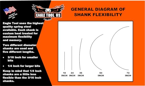 Made in The USA, Eagle Tool US EA56218 Installer Drill Bit, Auger Style, 9/16-Inch by 18-Inch, 3/16-Inch Shank - size: 9/16 in., style: 18 in.
