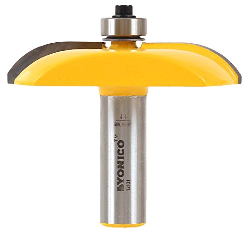YONICO Router Bits Raised Panel 2-1/2-Inch Diameter Cove 1/2-Inch Shank 12131 - style: Cove - 2-1/2" Diameter - 1/2" Shank