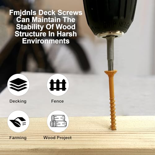 Deck Screws 2-1/2 Inch, Wood Screws #9×2-1/2", 300 Pcs, Tan - size: #9×2-1/2"