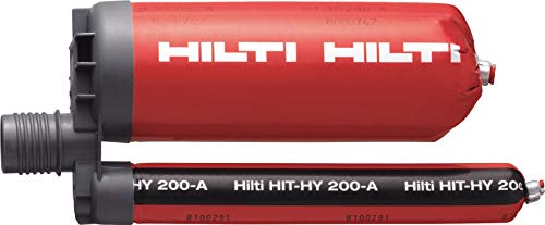 Hilti Injectable Mortar Epoxy Hybrid adh HY 200-A - 16.9 Oz Cartridge - Pack of 20-2022792