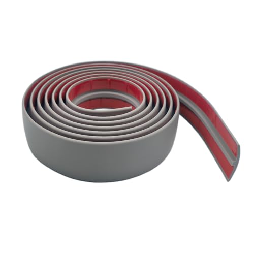 Flexible PVC T-Molding Transition Strips,Self-Adhesive Floor Divider Strip - color: Grey, size: 3.3 ft