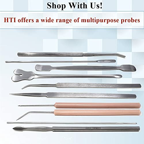 Premium Quality Seeker Mall Probe with Bent Ends Blunt Tips for Students Lab Technicians to do Dissection Comes in Hexagonal Handles No-Slip Grip (Seeker Mall Probe - 5 Pcs) - style: Seeker Mall Probe - 5 Pcs