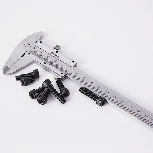 M6 x 10mm 14mm 18mm 20mm 25mm Hex Socket Head Cap Screws Bolts, 12.9 Grade Alloy Steel, Black Oxide Finish, Metric Allen Drive, Fully Threaded, Assortment Kit 50Pcs - size: Socket M6x10-25 mm