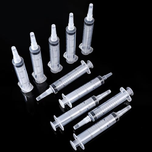 Boao 10 Pack Plastic Syringes Without Needle for Epoxy Resin,30 Ml - size: 30 ML