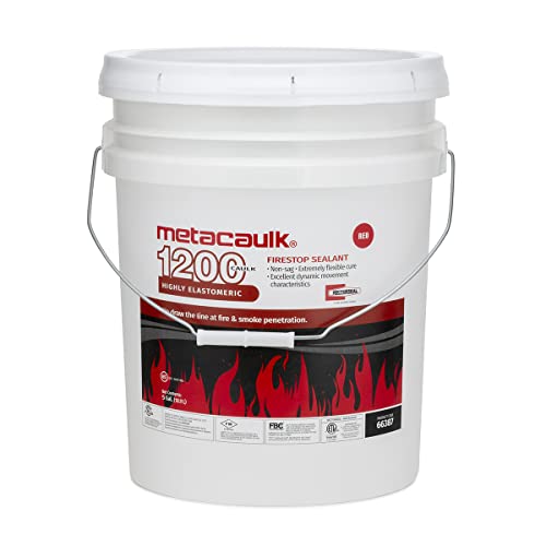 RectorSeal Metacaulk 1200 66387 Firestop Sealant, Easy Application, Firestop, 5 Gal.