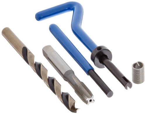 E-Z Lok SK20610 Helical Threaded Insert Kit, 304 Stainless Steel, #10-24 Thread Size, 0.190" Installed Length (Pack of 10)