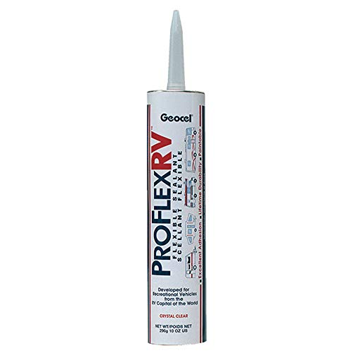 Geocel 28100V Pro Flex RV Flexible Sealant, 10 oz Cartridge, Clear - color: Clear
