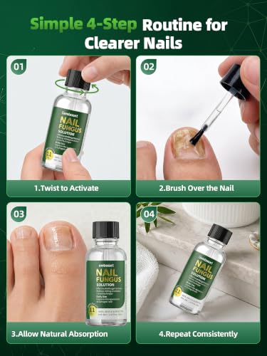 2.0 Upgrade Toenail Fungus Treatment Extra Strength【Max Strength Undecylenic Acid &Tea Tree Oil】Nail Fungus Treatment Extra Strength【3-Day Fast Relief】Advanced Foot & Toe Nail Repair for Damaged Nail