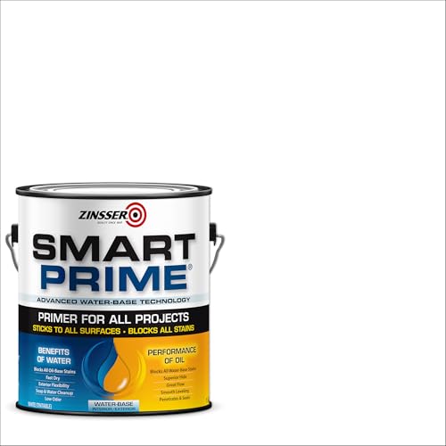 Zinsser Smart Prime Water-Based Primer, 1 Gallon - size: 128 Fl Oz (Pack of 1)