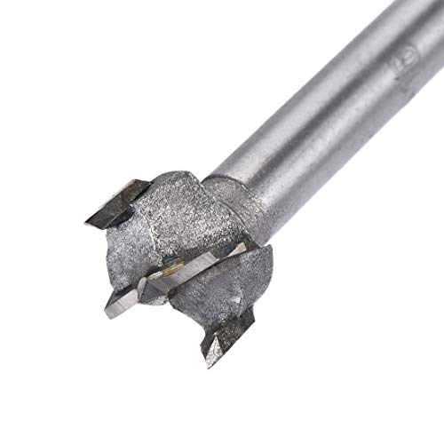 uxcell Forstner Wood Boring Drill Bits 15mm 16mm Dia. Hole Saw Carbide Alloy Steel Tip Round Shank Cutting for Hinge Plywood Wood Tool 2in1 Set - size: 15mm, 16mm