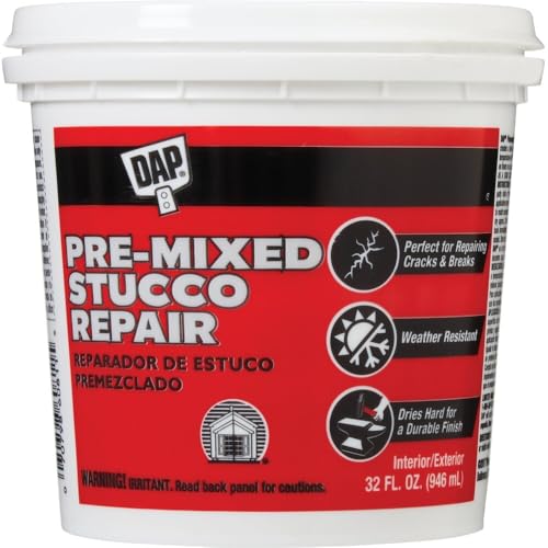 DAP 64811 60811 Pre-Mixed Stucco Repair, 32 oz., Off-White