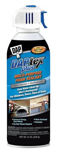 6 Pack of 12 oz DAP 18836 Daptex Multi-Purpose Foam Sealant