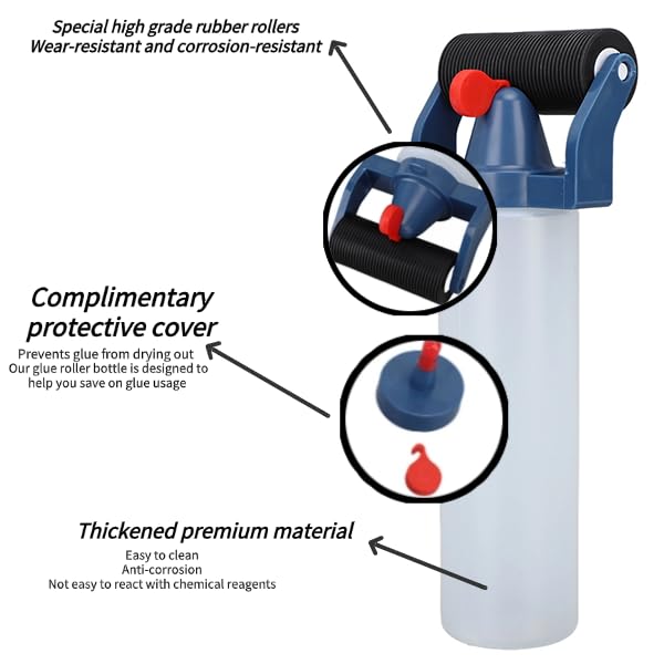 Marhynchus Wood Glue Dispenser with Precision Roller, Mess-Free
