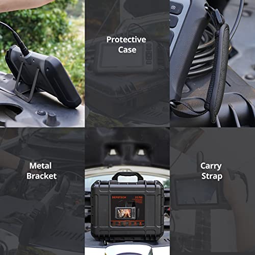DEPSTECH 7" IPS Screen Triple Lens Inspection Borescope with Light 16.5FT