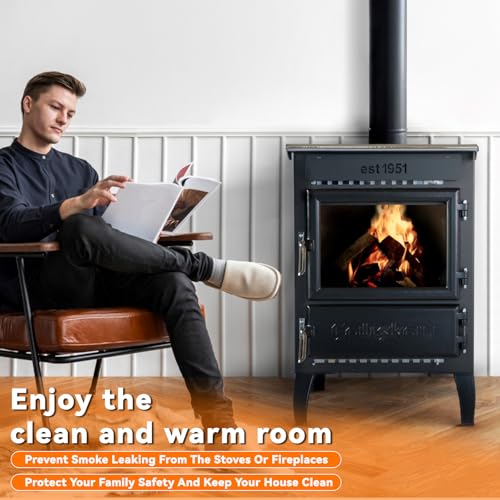 Wood Stove Door Gasket Cement, 850°F RTV High Heat Silicone Sealant, High Temperature Resistance Silicone Material Adhesive, Black, 100ml