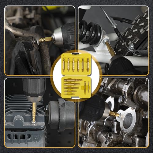 TOPEC Small Screw Extractor Set, 13 PCS Stripped Screw Removal Tool - size: 13-piece