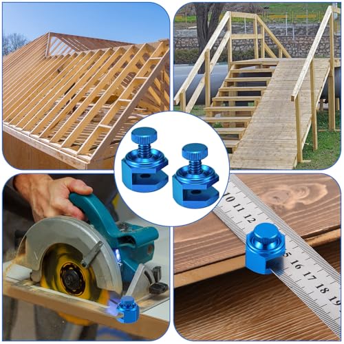4 Pack Stair Gauge Set, Layout Tool for Framing Square, Blue - color: Blue