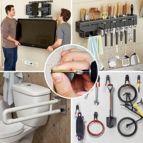 20Pack Hollow Wall Anchors with Screws, Loose Hinge Hole Repair Kits - size: 20 Pack