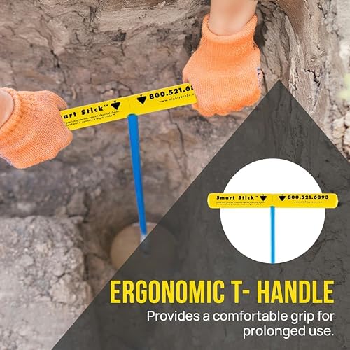 T&T Tools 42-Inch Smart Stick Metal Soil Probe – 3/8" Round Rod - 1 Pack - size: 42 Inch