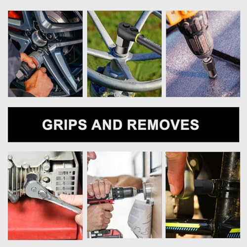greywolf Bolt Extractor Set, 15 pcs Bolt Extractor Kit with 3/8 Inch Stripped Nut Remover, Easy-to-Remove Bolt Extractor Set for Rusted, Rounded, Damaged Nuts and Screws - size: 15