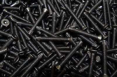 1/4-20 x 2 1/2" Type F/Floorboard Thread Cutting Screws/Six-Lobe (Torx®) / Flat Head/Steel/Black Phos / 750 Pc. Carton